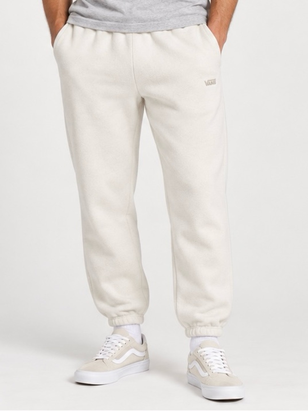 Vans ComfyCush Sweats Men’s XL Cream Fleece Jogger Pants